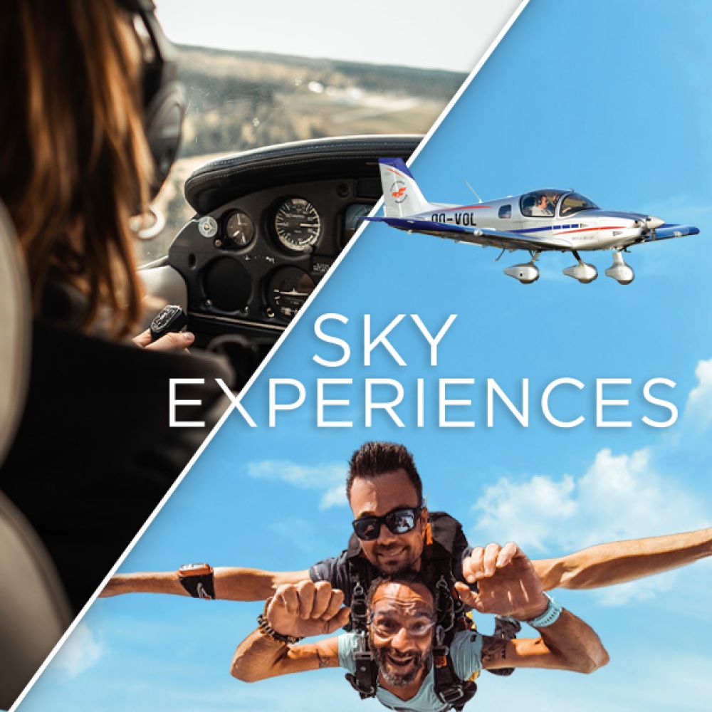 Saut tandem «Sky Experiences» avec reportage vidéo / photos